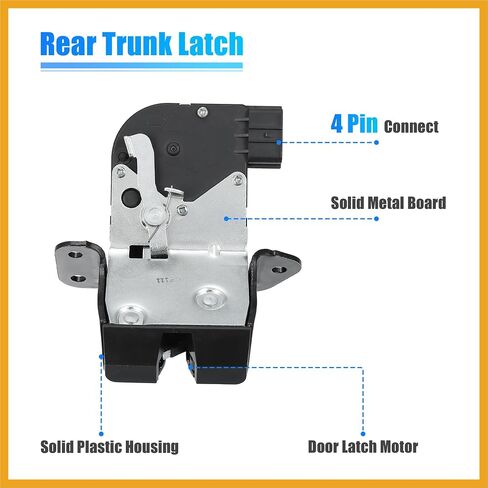 Trunk Latch Lock Actuator 81230-2V000 for Hyundai Veloster 2012-2017 1.6L V4 Engine Tailgate Door Latch Lock Actuator Motor Rear Hatchback Trunk Lid Lock Latch Actuator Replacement in Saudi Arabia