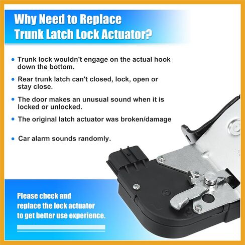 Trunk Latch Lock Actuator 81230-2V000 for Hyundai Veloster 2012-2017 1.6L V4 Engine Tailgate Door Latch Lock Actuator Motor Rear Hatchback Trunk Lid Lock Latch Actuator Replacement in Saudi Arabia