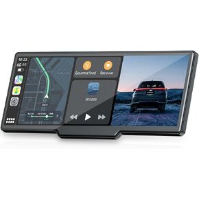 9-Inch Wireless CarPlay Screen with Full HD Touchscreen, Apple CarPlay & Android Auto, GPS Navigation, Bluetooth, FM, AUX, Mirror Link, Voice Assistant, Easy Installation for More Cars in Kuwait