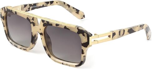 JIM HALO Trendy Polarized Aviator Sunglasses for Women Men, Vintage Rectangle Shades Sun Glasses UV400 in Saudi Arabia