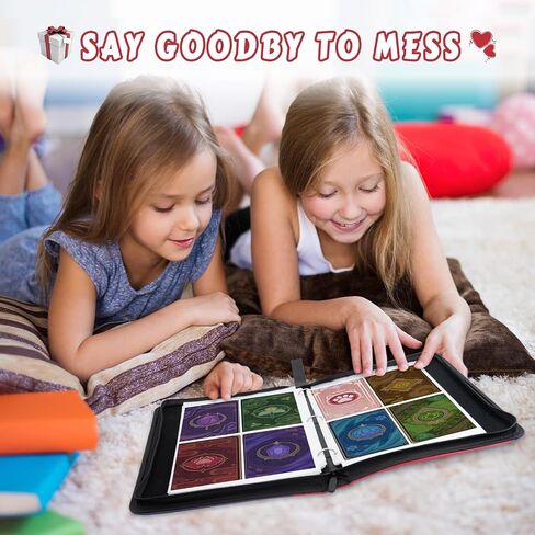 Cute Dragon Trading Card Binder ، Binder Card Card for Boys Girls Teens ، حامل بطاقة تداول قابل للتحصيل مع 400 بطاقة للتخزين ، Binder Zipper Binder Pu Health in Saudi Arabia
