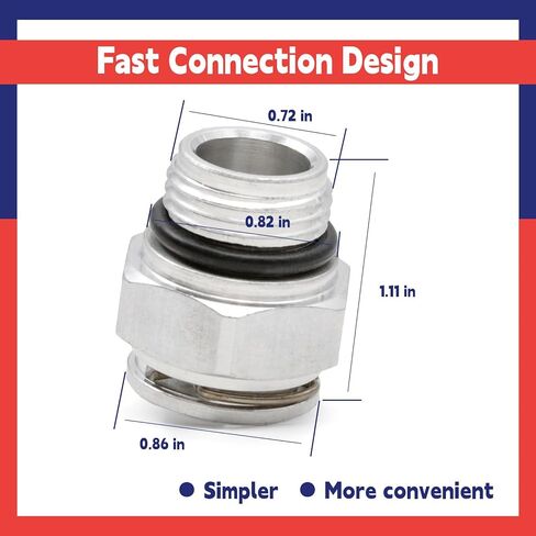 52854784AA Transmission Cooler Line Fitting for Quick Connect Replacement for Chrysler for Dodge for Jeep Replace 52108844AA 68210908AA 68614876AA 155250572, Oil Cooler Tube Connector 2PCS in Saudi Arabia