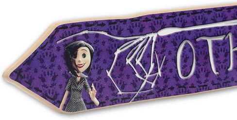 Coraline Pink Palace Apartments Decorative Wood Wall Decor - Vintage Coraline Sign for Home in Saudi Arabia