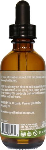 Plantlife Avocado Carrier Oil - Cold Pressed, Non-GMO, and Gluten Free Carrier Oils - for Skin, Hair, and Personal Care - 2 oz in Kuwait