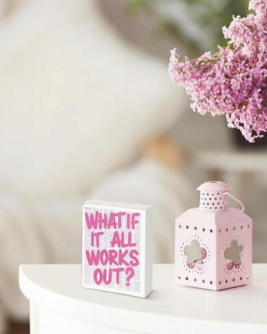 Putuo Decor Every Little Thing Is Gonna Be Alright Pink Box Sign Wooden Office Decor Positive Daily Reminder Gift For Girls Room Bedroom Office Classroom Desk Sign 5 X 6 Inches in Saudi Arabia