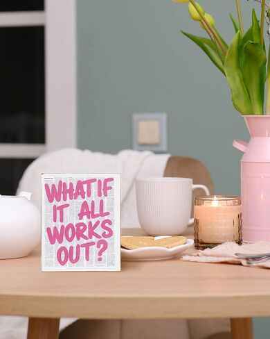 Putuo Decor Every Little Thing Is Gonna Be Alright Pink Box Sign Wooden Office Decor Positive Daily Reminder Gift For Girls Room Bedroom Office Classroom Desk Sign 5 X 6 Inches in Saudi Arabia