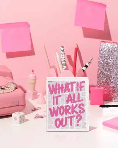 Putuo Decor Every Little Thing Is Gonna Be Alright Pink Box Sign Wooden Office Decor Positive Daily Reminder Gift For Girls Room Bedroom Office Classroom Desk Sign 5 X 6 Inches in Saudi Arabia