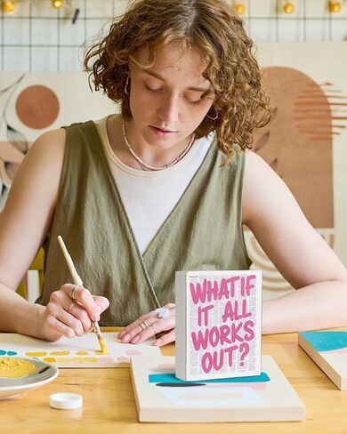 Putuo Decor Every Little Thing Is Gonna Be Alright Pink Box Sign Wooden Office Decor Positive Daily Reminder Gift For Girls Room Bedroom Office Classroom Desk Sign 5 X 6 Inches in Saudi Arabia