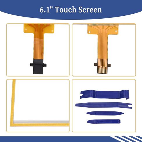6.1" Touch Screen 12 Pin Compatible with Toyota Camry 2013 2014 2015 2016 2017 Stereo Digitizer Navigation Screen Panel Replace 86140-06190 LA061WQ1 (TD)(01) in Saudi Arabia