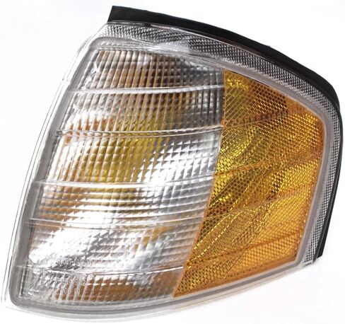 Carlights360 لعام 1994-2000 Mercedes-Benz C280 انعطاف الإشارة/وقوف السيارات سائق مجموعة وزوج الجريان DOT معتمد مع المصابيح | MB2520101 MB2521101 in Saudi Arabia
