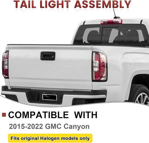 Tail Lights Assembly Compatible with 2015-2022 GMC Canyon,Right Passenger Side Rear Light Taillights Replacement # 84328813 GM2801273 in Saudi Arabia