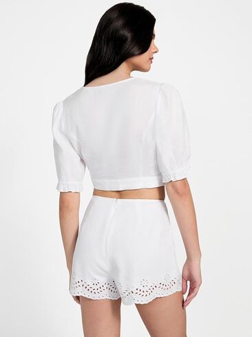 تخمين Eco للسيدات قصير الأكمام Dessa Tie Top Top in Saudi Arabia