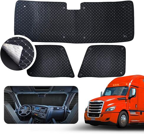 3-Layer Insulated Blackout Window Sun Shade FITS Freightliner Cascadia 116,126 Models (with Detroit Assurance 5.0 Large Sensor) in Saudi Arabia