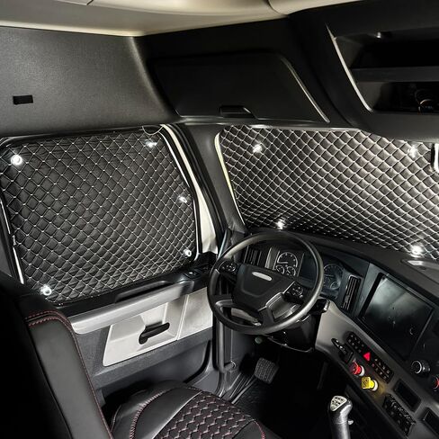 3-Layer Insulated Blackout Window Sun Shade FITS Freightliner Cascadia 116,126 Models (with Detroit Assurance 5.0 Large Sensor) in Saudi Arabia