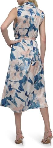 DKNY Women's Olcyless Collared Collared Button Front Midi Shertdress in Saudi Arabia