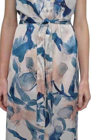 DKNY Women's Olcyless Collared Collared Button Front Midi Shertdress in Saudi Arabia