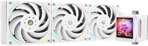Thermalright Elite Vision 360 ARGB BLACK AIO CPU Liquid Cooler,IPS LCD Screen with 320*320 Resolution,for AM4/AM5/Intel LGA1700/1851,’2.73 inch’Magnet-Absorbent LCD Screen for Images,Black PC Cooling in Kuwait