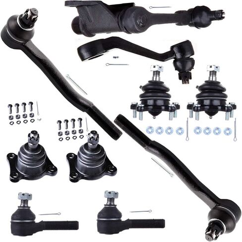 Scitoo 10pcs التعليق الأمامي مجموعة التعادل ind end Lower Ball Ball Coint Arm Arm Arm Arm Fit 1986-1991 لـ Toyota for 4Runner (1990-1991: 4WD) 1986-1991 ل toyota pickup (4WD) in Saudi Arabia