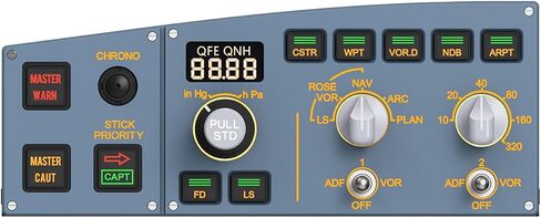 MiYee WINGFLEX Flight Simulator A320 Combo Flight Control Unit Flight Control Panel Game Simulator Plug-and-Play Real Aircraft Feel in Saudi Arabia