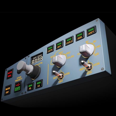 MiYee WINGFLEX Flight Simulator A320 Combo Flight Control Unit Flight Control Panel Game Simulator Plug-and-Play Real Aircraft Feel in Saudi Arabia