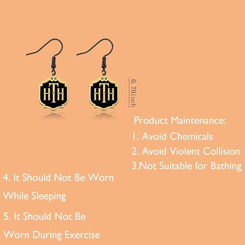 Lywjyb Birdgot Tower Hotel Earring Tower Hotel Inspired Present Terror Tower Gift Terror Tower Logo Present in Kuwait