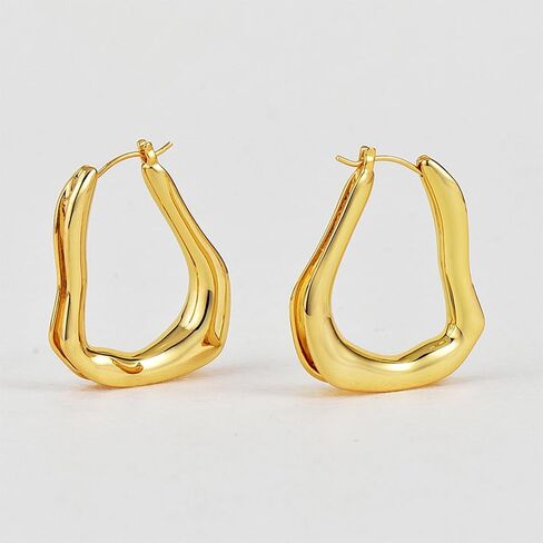 Hzhrony 18K الذهب مقعدة الكرة الأقراط أقراط مزدوجة الجوانب مع دفع الظهر ، وأقراط سترة الأذن hypoallergenic للنساء اليومية in Saudi Arabia