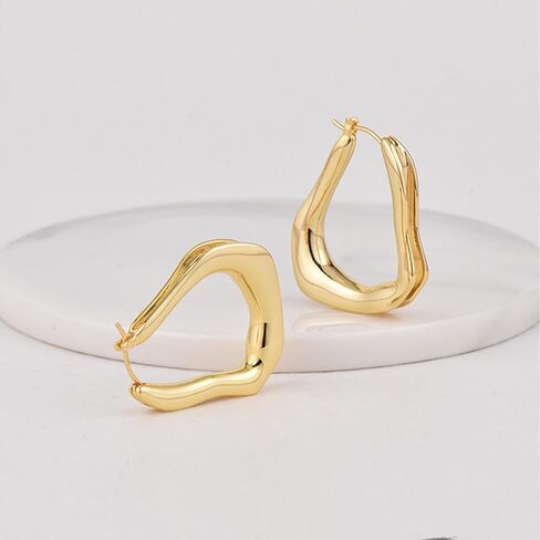 Hzhrony 18K الذهب مقعدة الكرة الأقراط أقراط مزدوجة الجوانب مع دفع الظهر ، وأقراط سترة الأذن hypoallergenic للنساء اليومية in Saudi Arabia