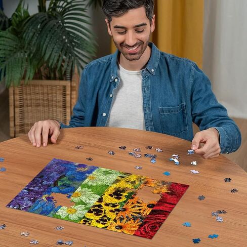 Ravensburger Floral Reflections 500 قطعة بانورامزو للبالغين - 12000213 - أدوات مصنوعة يدويًا ، مصنوعة في ألمانيا ، كل قطعة تتناسب معًا بشكل مثالي in Saudi Arabia
