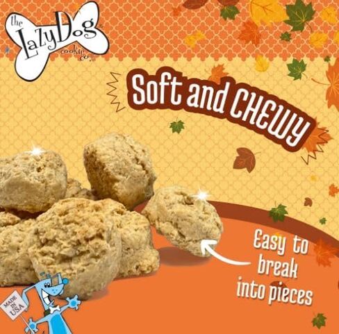 The Lazy Dog Cookie Co. Soft Dog Treats, Mutt Mallows Maple Bacon Kissies, for Small, Medium and Large Dogs, Wheat-Free, Baked in The USA, 5 oz. (Pack of 3) Bacon in Kuwait