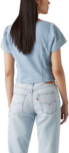 Levi's Women's Ophelia Short Sleeve Denim Corset in Saudi Arabia