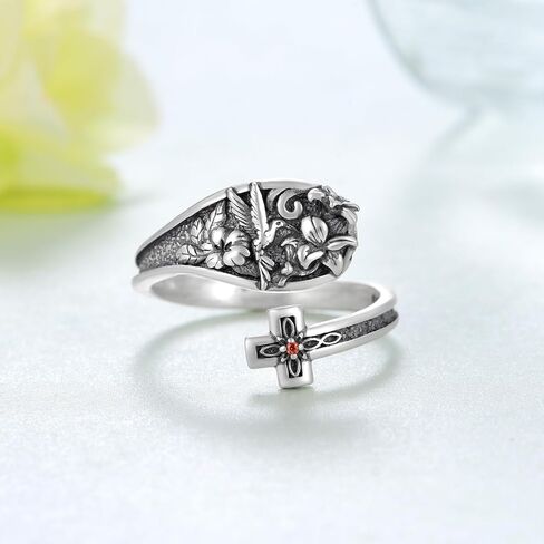Cactus Ring 925 Sterling Silver Turquoise Cactus Open Ring Western Jewelry Gifts for Women in Kuwait