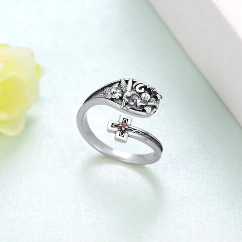 Cactus Ring 925 Sterling Silver Turquoise Cactus Open Ring Western Jewelry Gifts for Women in Kuwait
