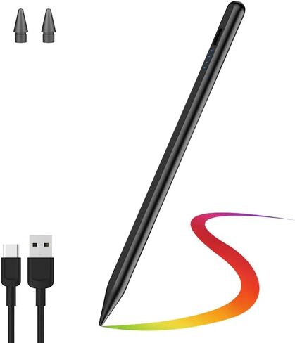 Stylus Pen for iPad (2018-2024), Magnetic Fast Charging, Palm Rejection & Tilt Sensitivity, Compatible with iPad Pro 11"/12.9", Air 3/4/5, Mini 5/6, iPad 6/7/8/9/10 Gen （White） in Kuwait