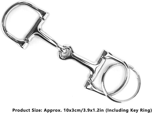 Gloglow 4pcs snaffle bit keychians ، d snaffle keyring horse snaffle bit key bag bendant for horse lover friends 3.9x1.2in in Saudi Arabia