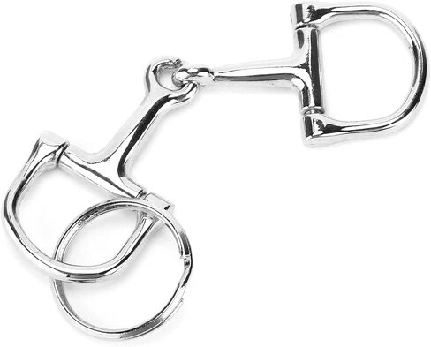 Gloglow 4pcs snaffle bit keychians ، d snaffle keyring horse snaffle bit key bag bendant for horse lover friends 3.9x1.2in in Saudi Arabia