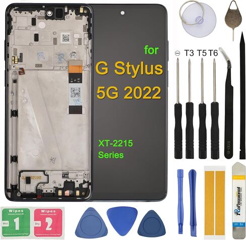 LCD Screen Replacement for Motorola G Stylus 5G XT213 XT2131DL XT2131-1 XT2131-3 XT2131-4 6.8'' Assembly LCD Display Touch Screen Digitizer with Frame, Repair Tools in Saudi Arabia