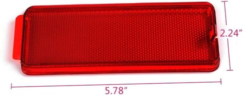 2 PCS Red Premium Interior Front Rear Door Entry Light Reflector Panels Compatible For Ford Super Duty F250 F350 F450 F550 1999-2007 / Excursion 2000-2005 in Saudi Arabia