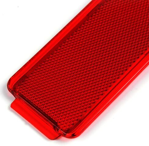 2 PCS Red Premium Interior Front Rear Door Entry Light Reflector Panels Compatible For Ford Super Duty F250 F350 F450 F550 1999-2007 / Excursion 2000-2005 in Saudi Arabia