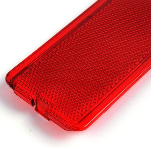 2 PCS Red Premium Interior Front Rear Door Entry Light Reflector Panels Compatible For Ford Super Duty F250 F350 F450 F550 1999-2007 / Excursion 2000-2005 in Saudi Arabia