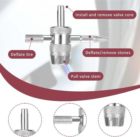 7 PCS Valve STEM REMOVAL TOOL KIT ، صمامات إزالة الصمامات الأساسية صمامات 4-WAWES in Saudi Arabia