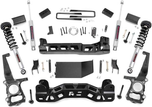 Rough Country 4 "Lift Kit W/N3 Struts لعام 2011-2013 Ford F-150 4WD-57432 in Saudi Arabia