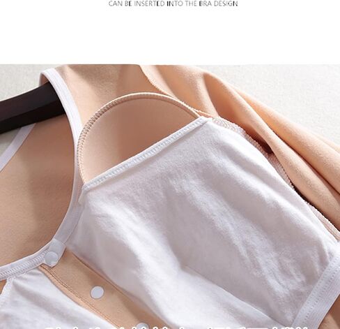 Womens Long Sleeves Nursing Tops Cotton Maternity Breastfeeding Shirts Fall Winter Outfit Pregnancy Clothes in Saudi Arabia