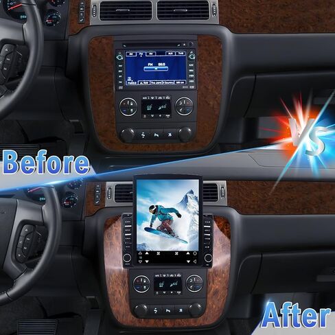 Android 14 Double Din Car Radio متوافق مع C*Hevrolet G*MC 2007-2014 ، 4G+64G 9.7 "ستيريو شاشة تعمل باللمس مع Carplay Android Android GPS WiFi Camera in Kuwait
