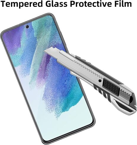 4 Pack Glass Screen Protector Compatible for Samsung Galaxy S21 5G / SM-g991u [9H Hardness]-HD Screen Tempered Glass, Scratch Resistant,Easy Install [Case Friendly] in Saudi Arabia