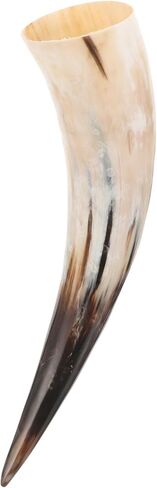 AmoSfun Rustic Horn Decoration Horns Cup Coupo Cowboy Home Office Wall Hanging Decoration Flower Vase Candle Stick حامل 16.5 بوصة طول in Saudi Arabia