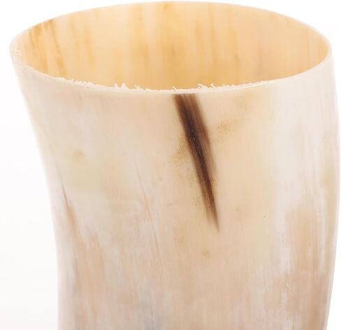 AmoSfun Rustic Horn Decoration Horns Cup Coupo Cowboy Home Office Wall Hanging Decoration Flower Vase Candle Stick حامل 16.5 بوصة طول in Saudi Arabia