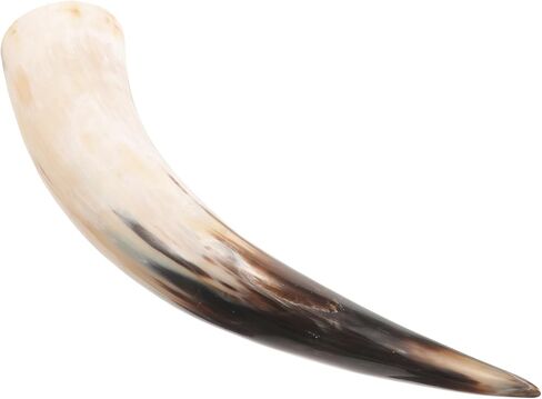 AmoSfun Rustic Horn Decoration Horns Cup Coupo Cowboy Home Office Wall Hanging Decoration Flower Vase Candle Stick حامل 16.5 بوصة طول in Saudi Arabia
