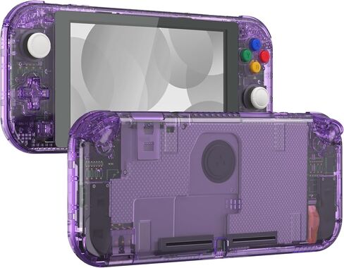eXtremeRate Crystal Clear Blue DIY Replacement Shell for Nintendo Switch Lite, NSL Handheld Controller Housing w/Screen Protector, Custom Case Cover for Nintendo Switch Lite [Controller NOT Included] in Saudi Arabia