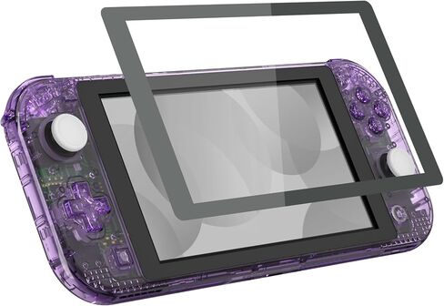 eXtremeRate Crystal Clear Blue DIY Replacement Shell for Nintendo Switch Lite, NSL Handheld Controller Housing w/Screen Protector, Custom Case Cover for Nintendo Switch Lite [Controller NOT Included] in Saudi Arabia
