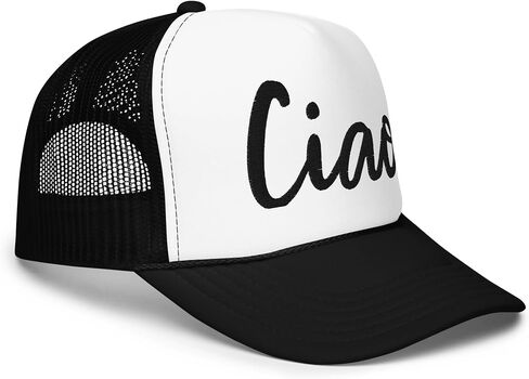 NG Ciao Curved Bill Embroidered Foam Trucker Hat High Crown Adjustable Cap for Women in Kuwait